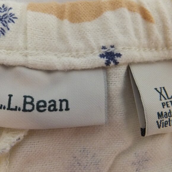 L.L. Bean Pajama Pants Womens XL Petite Dog Theme - Picture 4 of 6